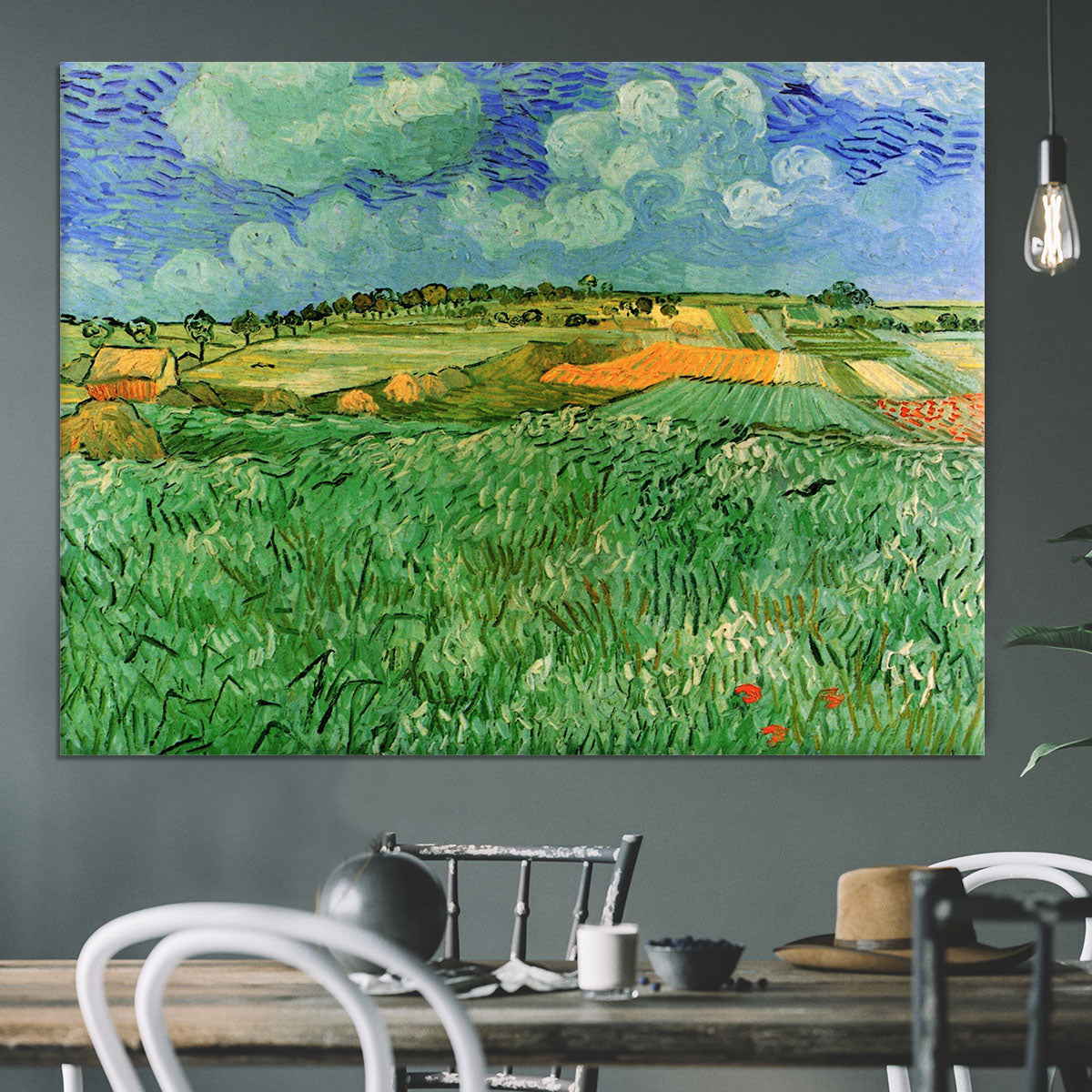 Plain Near Auvers by Van Gogh Canvas Print or Poster - Canvas Art Rocks - 3