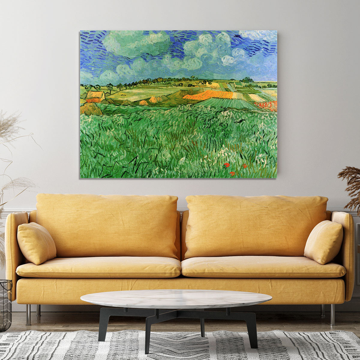 Plain Near Auvers by Van Gogh Canvas Print or Poster - Canvas Art Rocks - 4