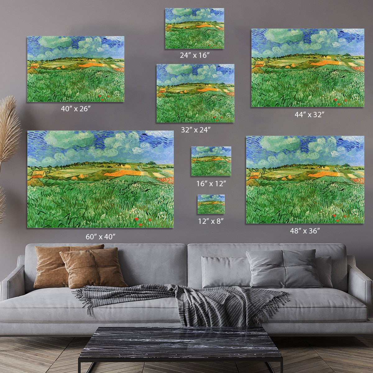 Plain Near Auvers by Van Gogh Canvas Print or Poster - Canvas Art Rocks - 7