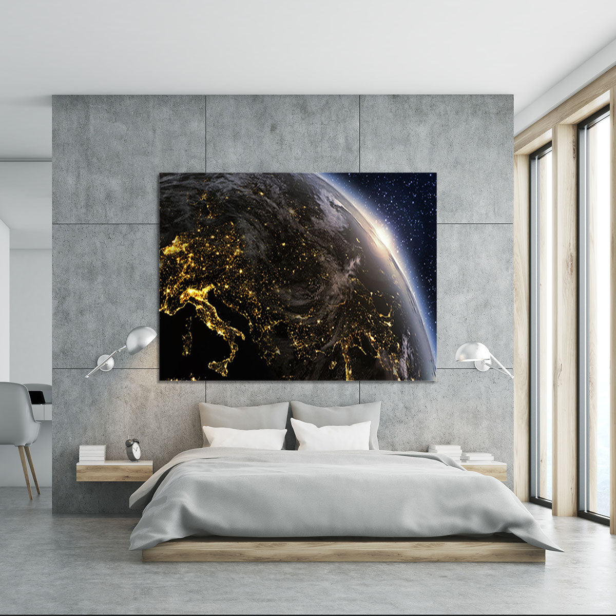 Planet earth Europe zone Canvas Print or Poster - Canvas Art Rocks - 5