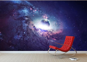 Planets Stars and Galaxies Wall Mural Wallpaper - Canvas Art Rocks - 2