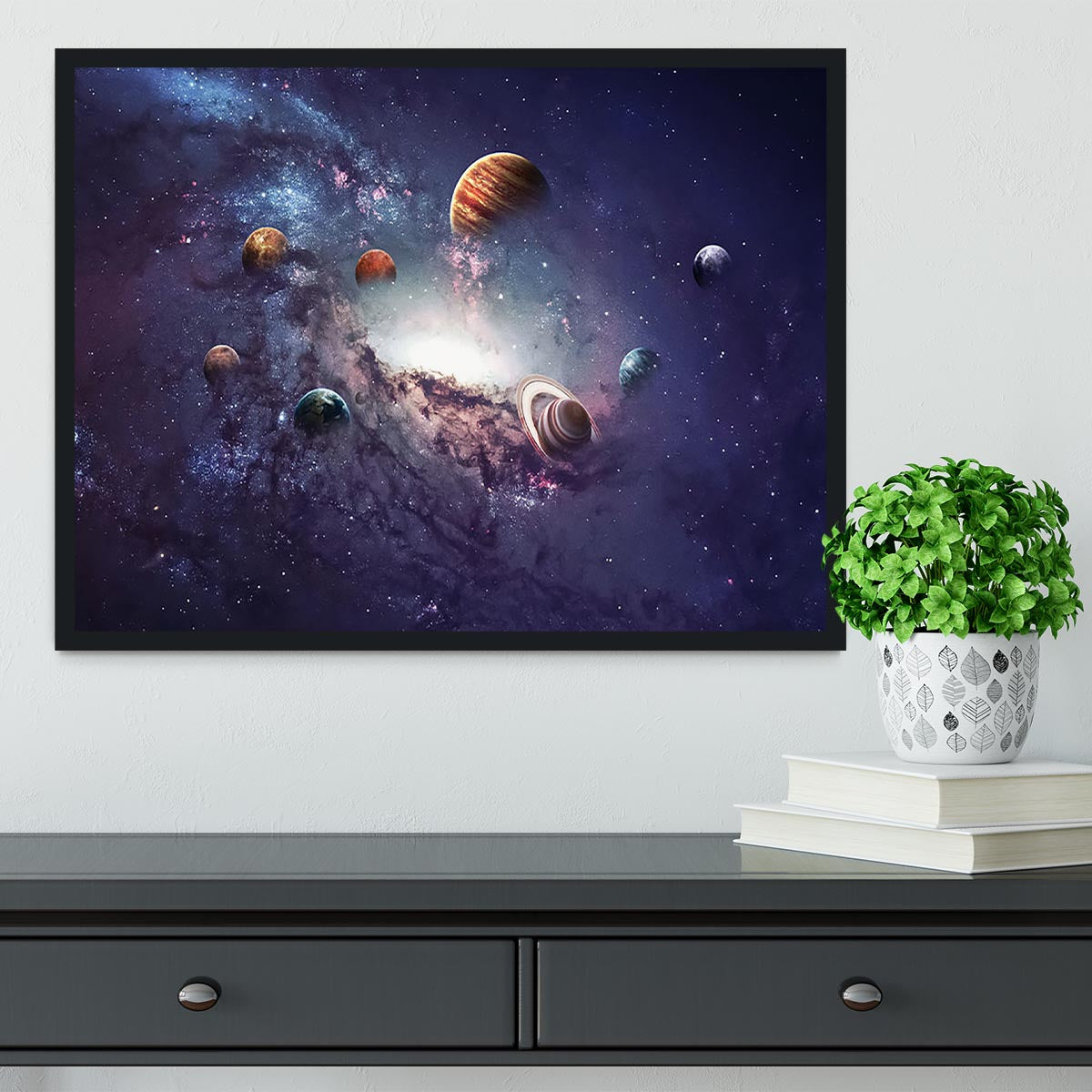 Planets in the solar system Framed Print - Canvas Art Rocks - 2