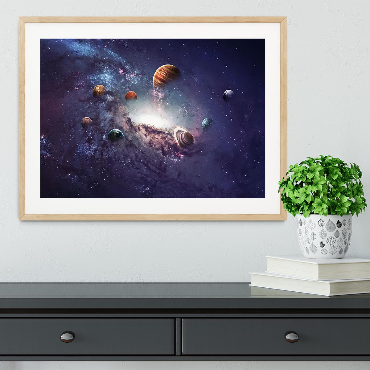 Planets in the solar system Framed Print - Canvas Art Rocks - 3