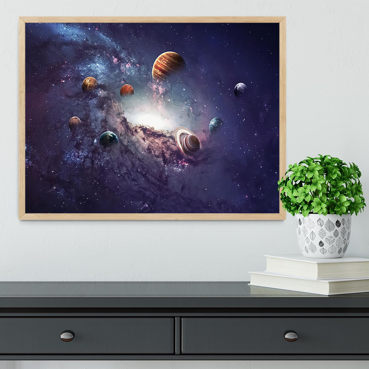 Planets in the solar system Framed Print - Canvas Art Rocks - 4
