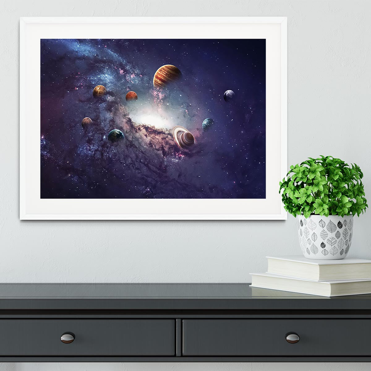 Planets in the solar system Framed Print - Canvas Art Rocks - 5