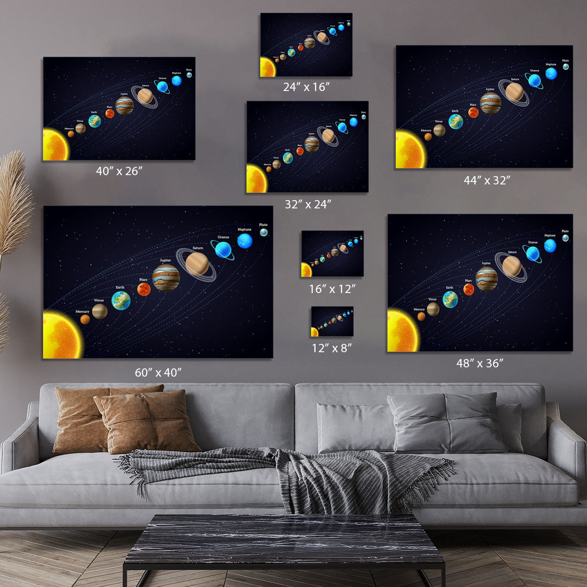 Planets that orbit the sun Canvas Print or Poster - Canvas Art Rocks - 7