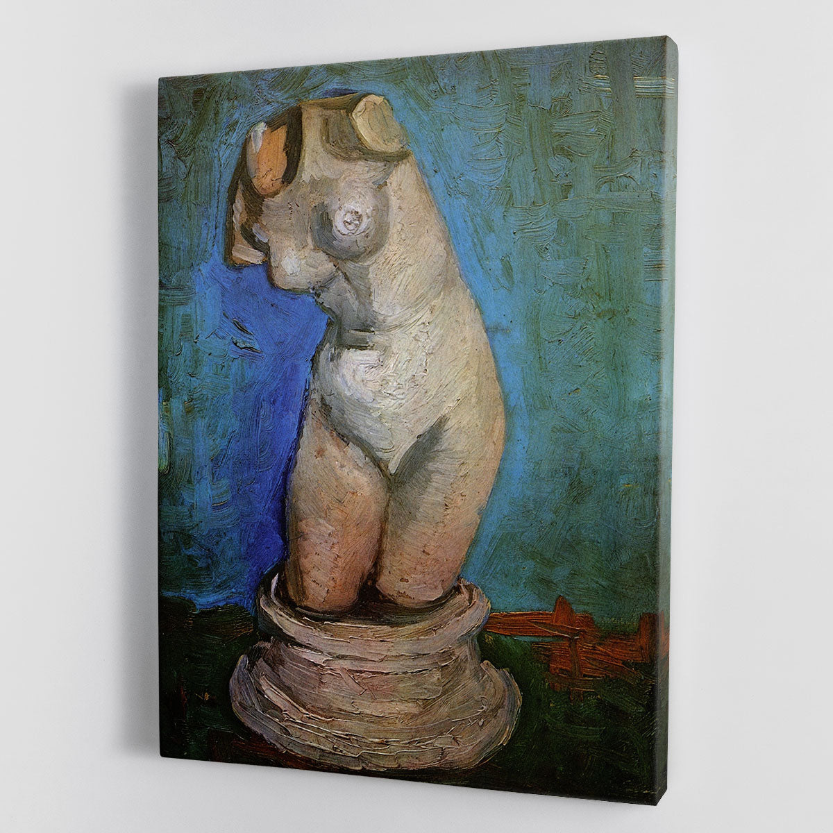 Plaster Statuette of a Female Torso 2 by Van Gogh Canvas Print or Poster - Canvas Art Rocks - 1