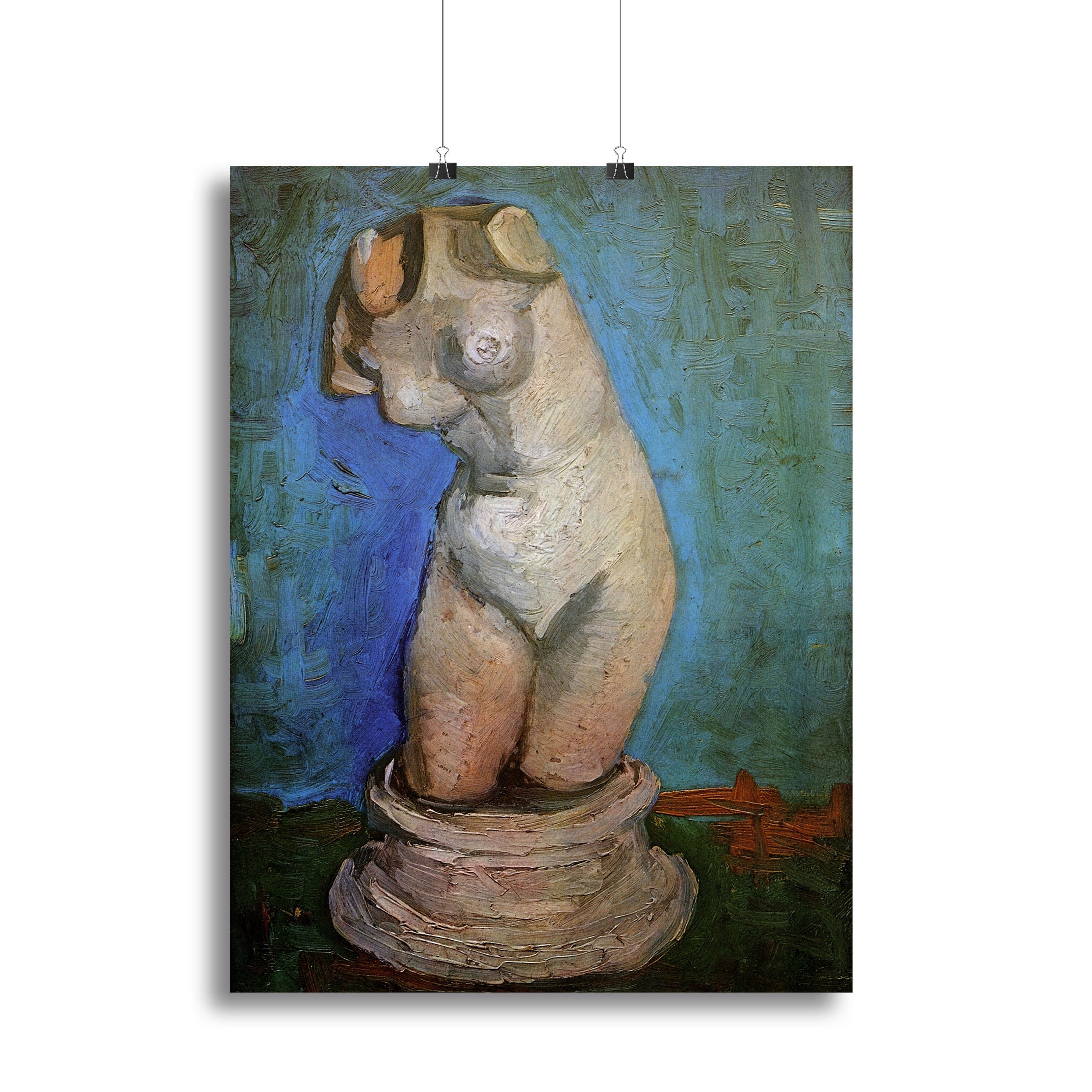 Plaster Statuette of a Female Torso 2 by Van Gogh Canvas Print or Poster - Canvas Art Rocks - 2