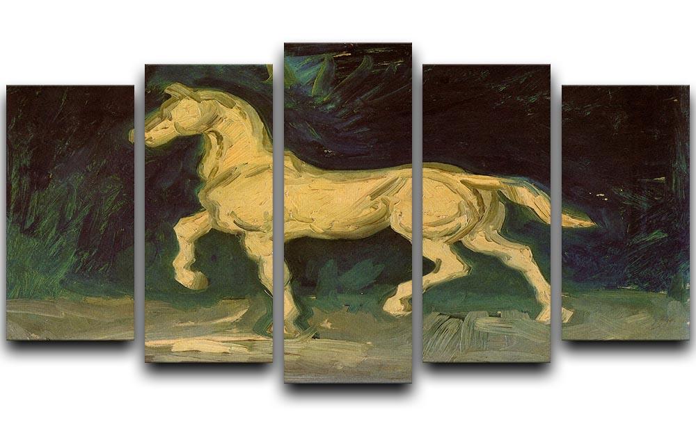 Plaster Statuette of a Horse by Van Gogh 5 Split Panel Canvas  - Canvas Art Rocks - 1