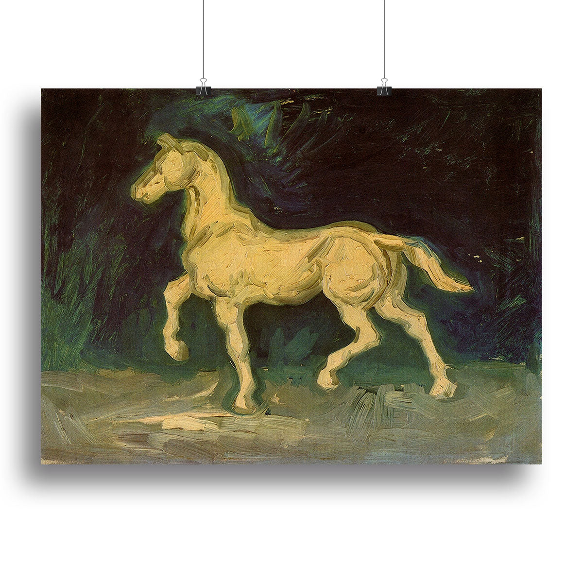 Plaster Statuette of a Horse by Van Gogh Canvas Print or Poster - Canvas Art Rocks - 2