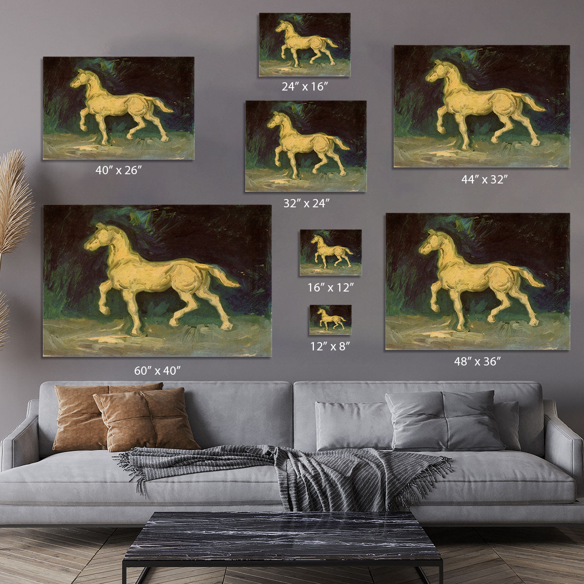 Plaster Statuette of a Horse by Van Gogh Canvas Print or Poster - Canvas Art Rocks - 7
