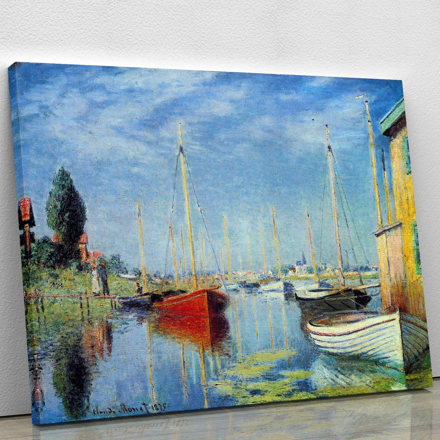 Pleasure Boats at Argenteuil by Monet Canvas Print or Poster - Canvas Art Rocks - 1