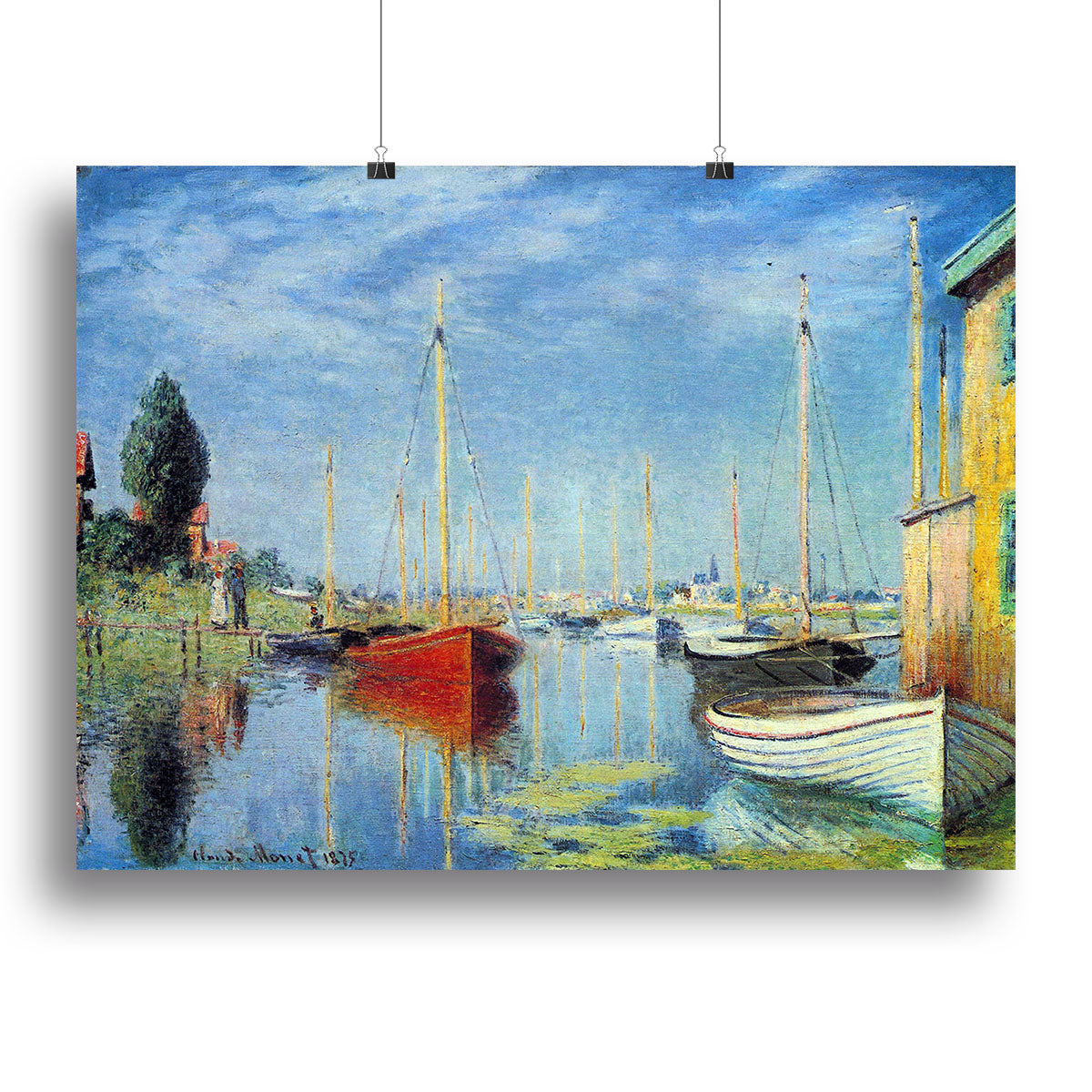 Pleasure Boats at Argenteuil by Monet Canvas Print or Poster - Canvas Art Rocks - 2
