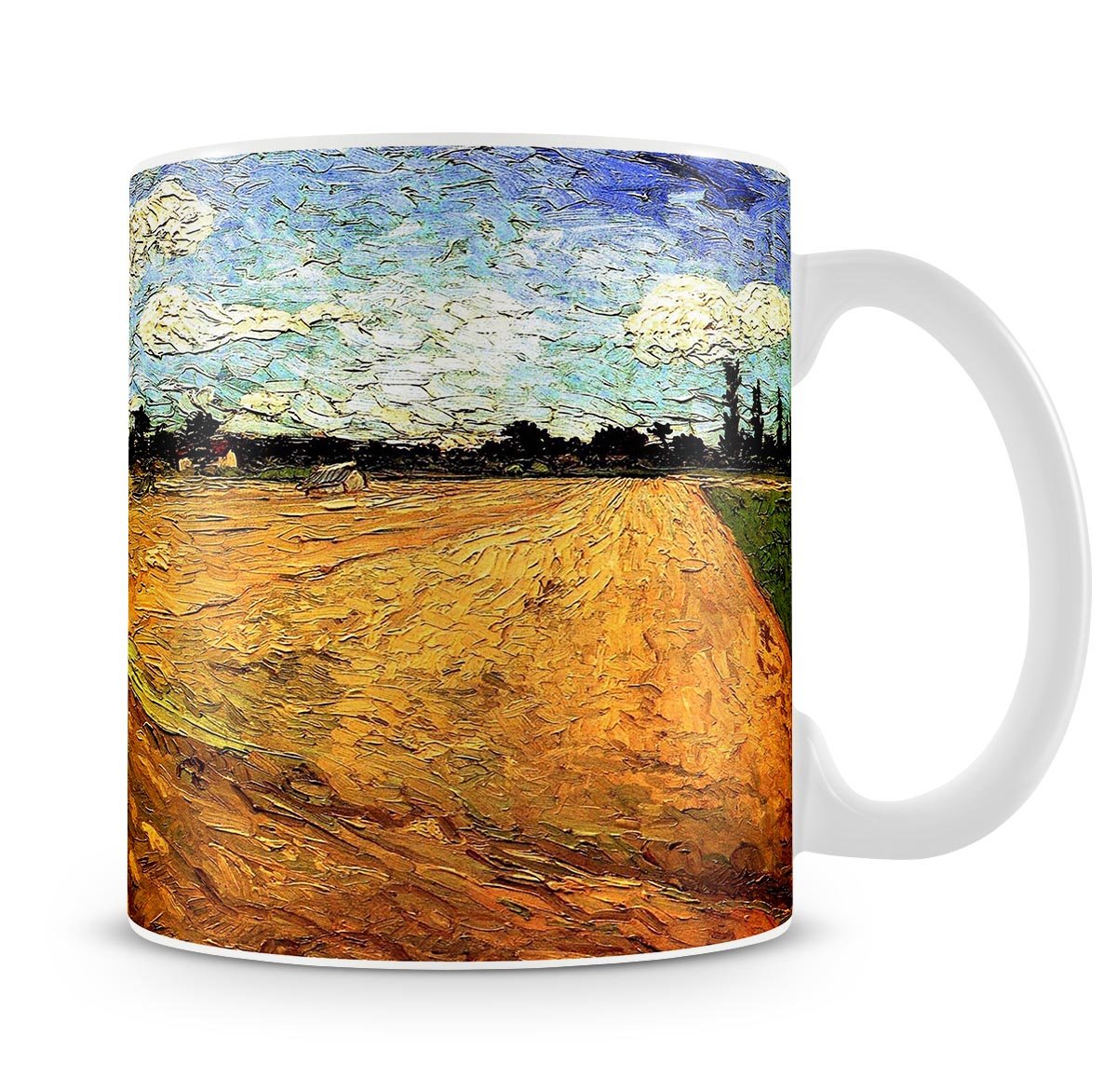 Ploughed Field by Van Gogh Mug - Canvas Art Rocks - 4