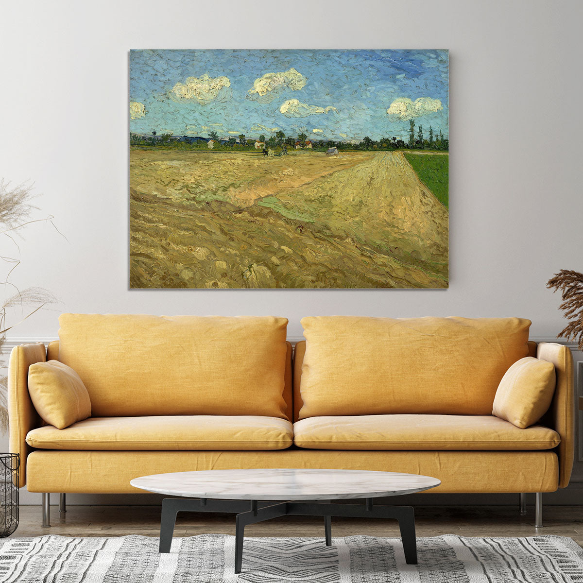 Ploughed fields by Van Gogh Canvas Print or Poster - Canvas Art Rocks - 4
