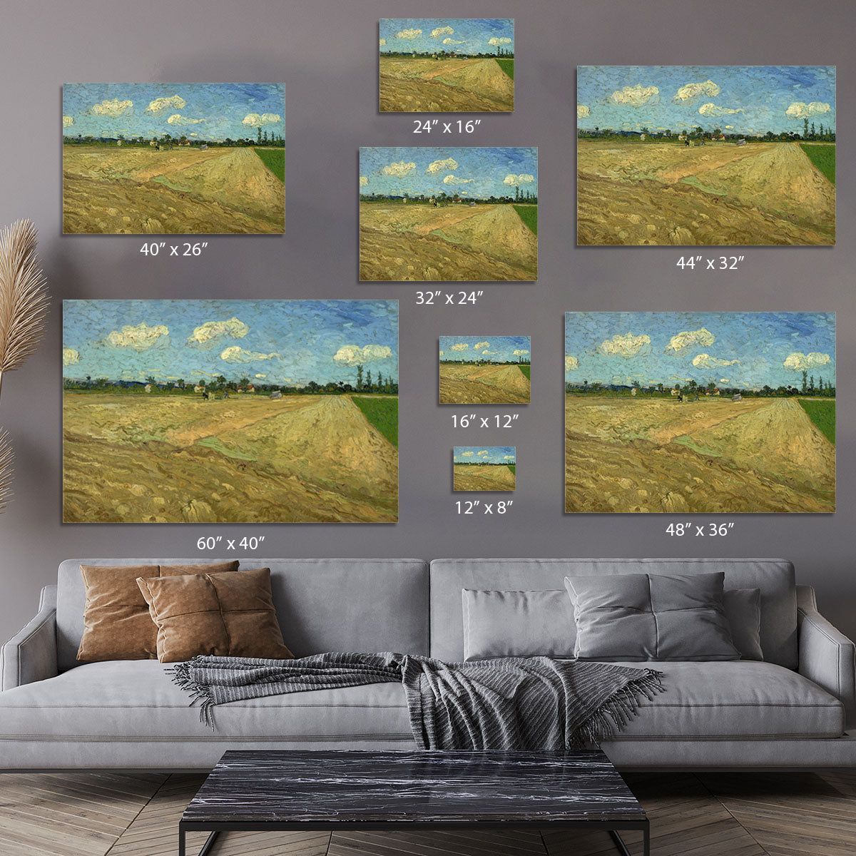 Ploughed fields by Van Gogh Canvas Print or Poster - Canvas Art Rocks - 7