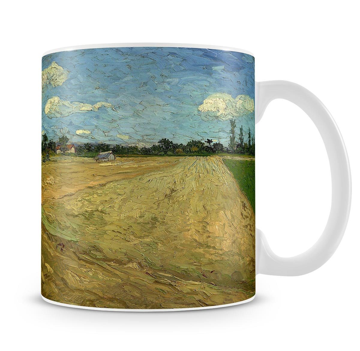 Ploughed fields by Van Gogh Mug - Canvas Art Rocks - 4