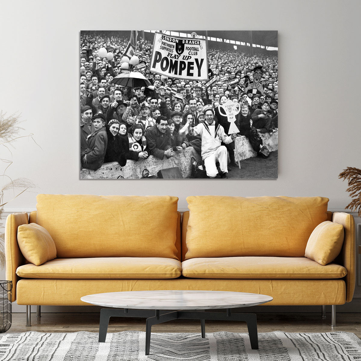 Pompey Supporters 1956 Canvas Print or Poster - Canvas Art Rocks - 4