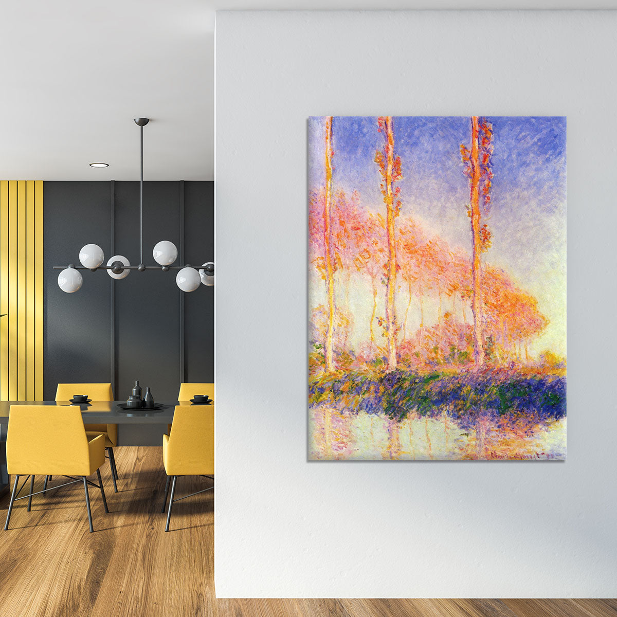 Poplars 2 by Monet Canvas Print or Poster - Canvas Art Rocks - 4