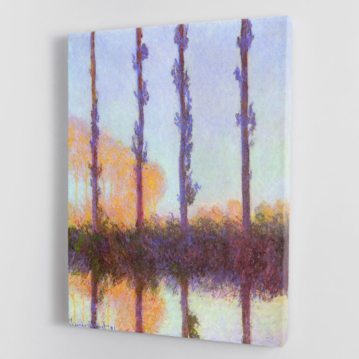 Poplars 3 by Monet Canvas Print or Poster - Canvas Art Rocks - 1