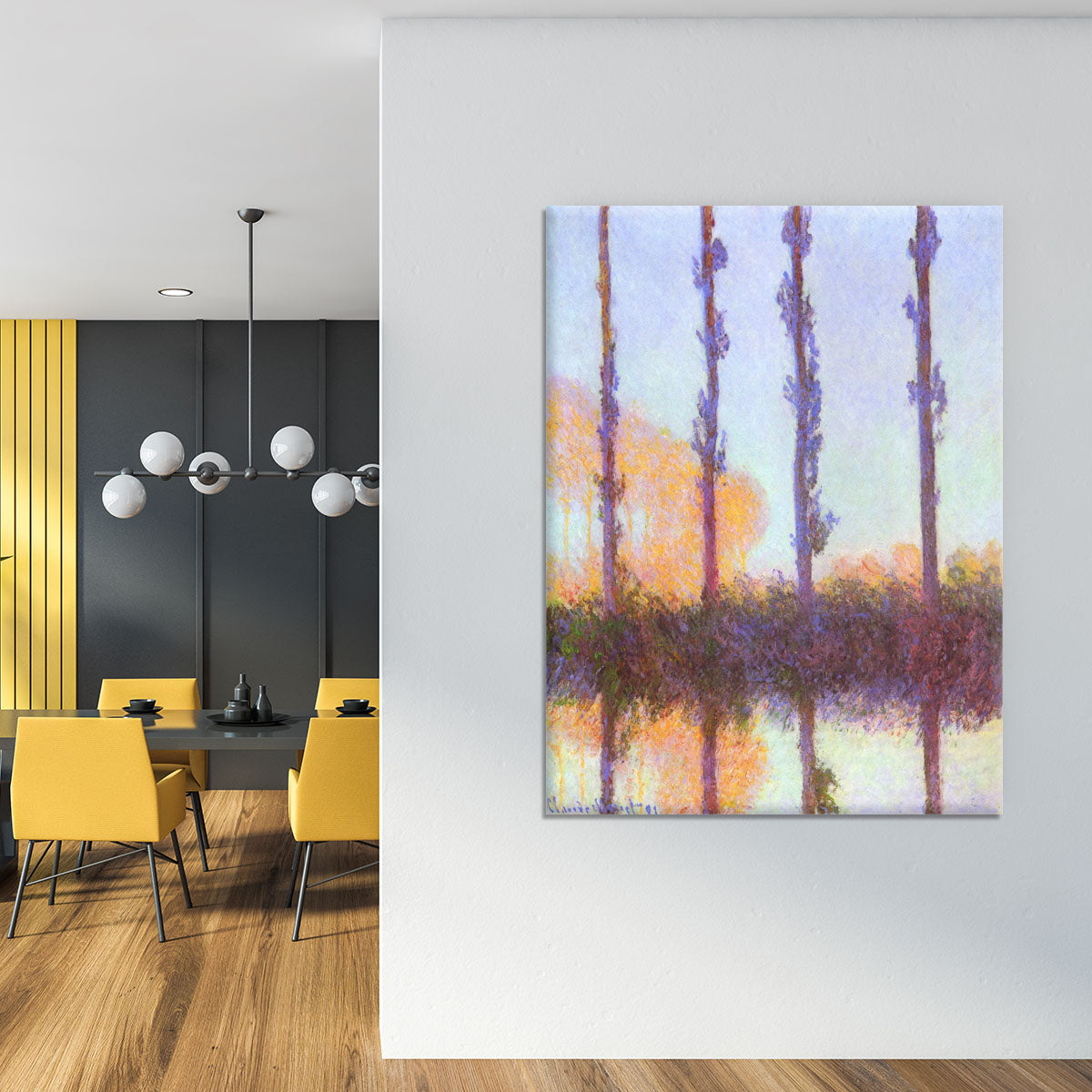 Poplars 3 by Monet Canvas Print or Poster - Canvas Art Rocks - 4