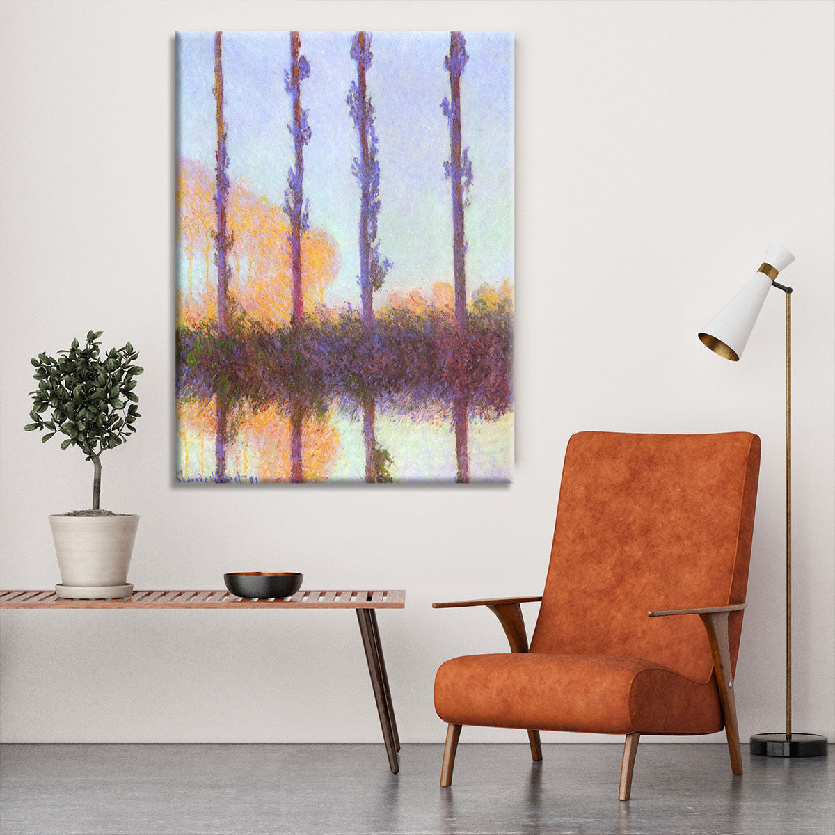 Poplars 3 by Monet Canvas Print or Poster - Canvas Art Rocks - 6