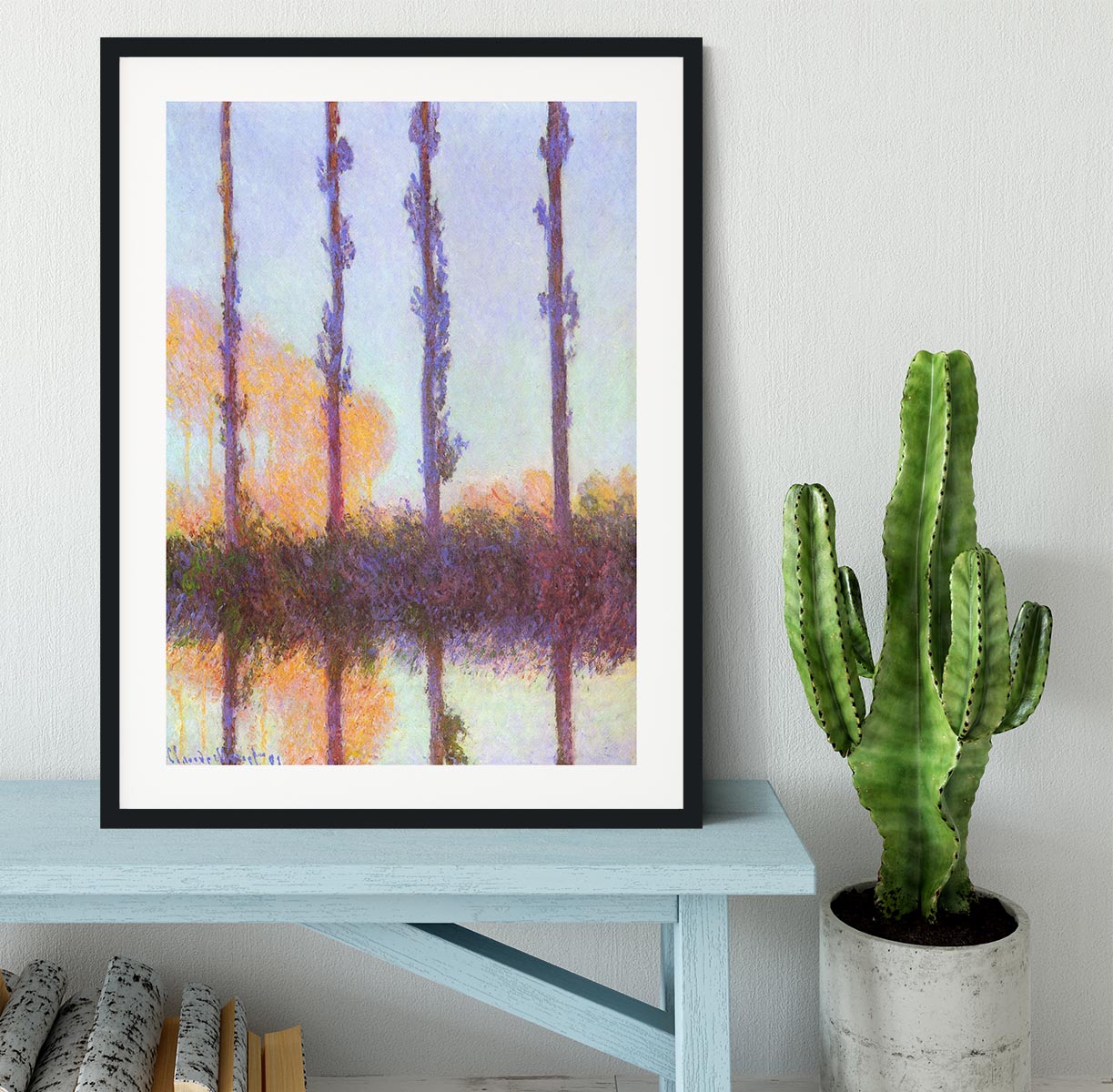 Poplars 3 by Monet Framed Print - Canvas Art Rocks - 1