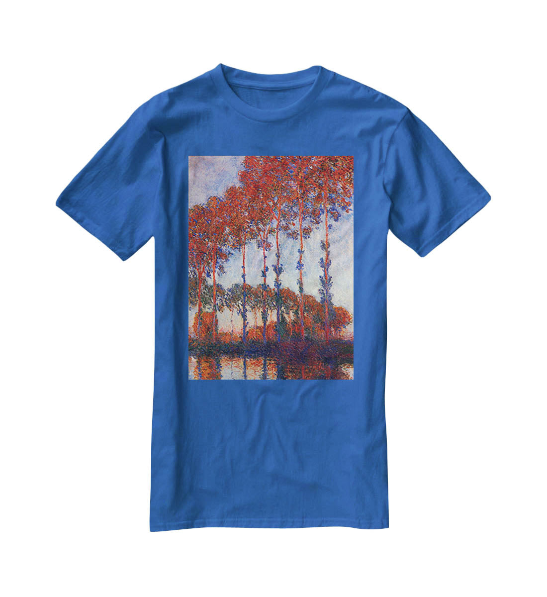 Poplars by Monet T-Shirt - Canvas Art Rocks - 2