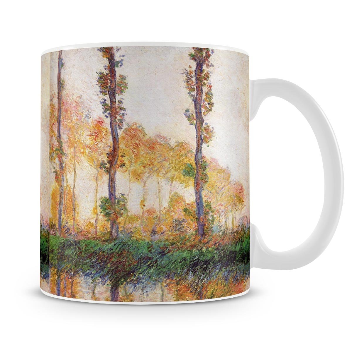 Poplars in Autumn 2 by Monet Mug - Canvas Art Rocks - 4