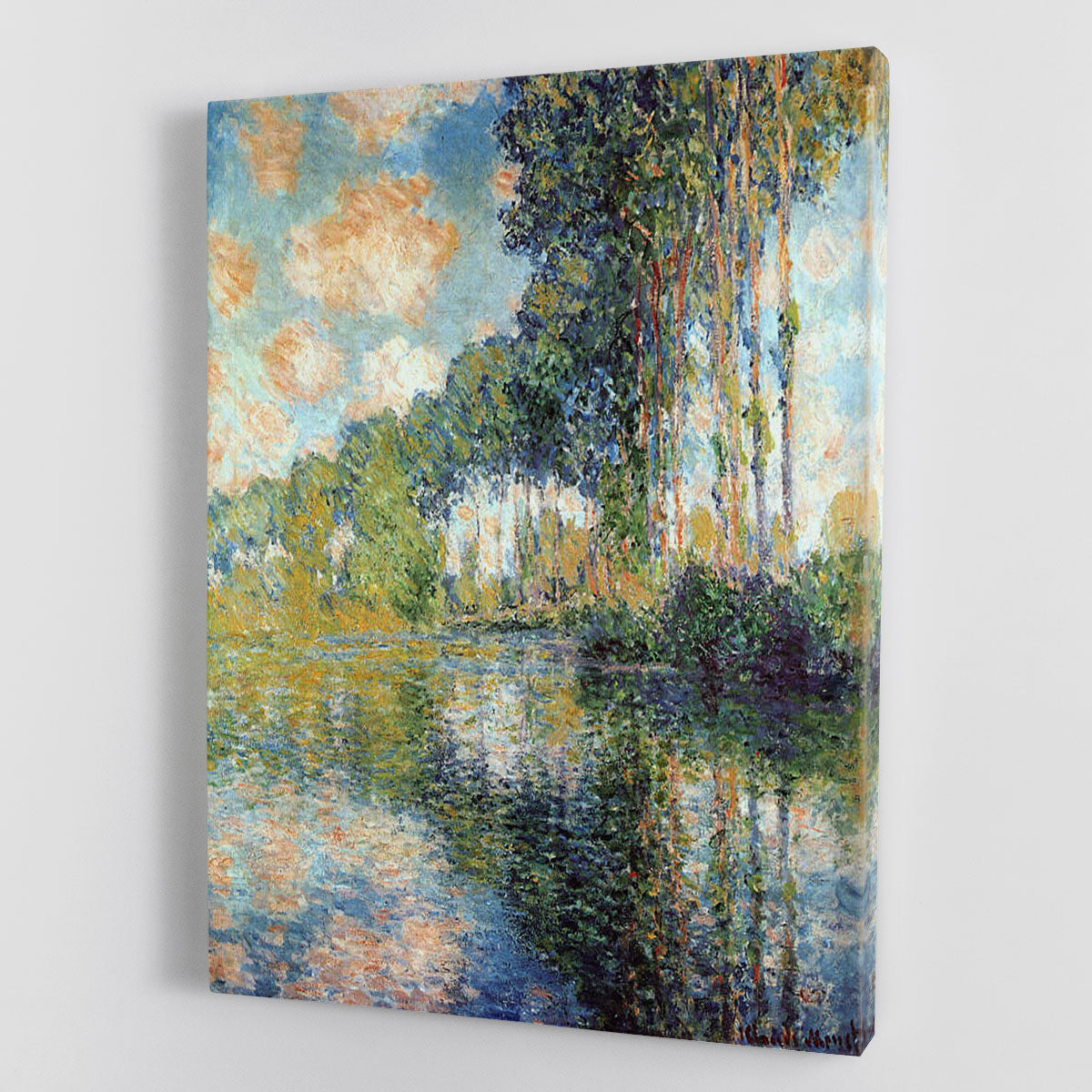 Poplars on the Epte by Monet Canvas Print or Poster - Canvas Art Rocks - 1