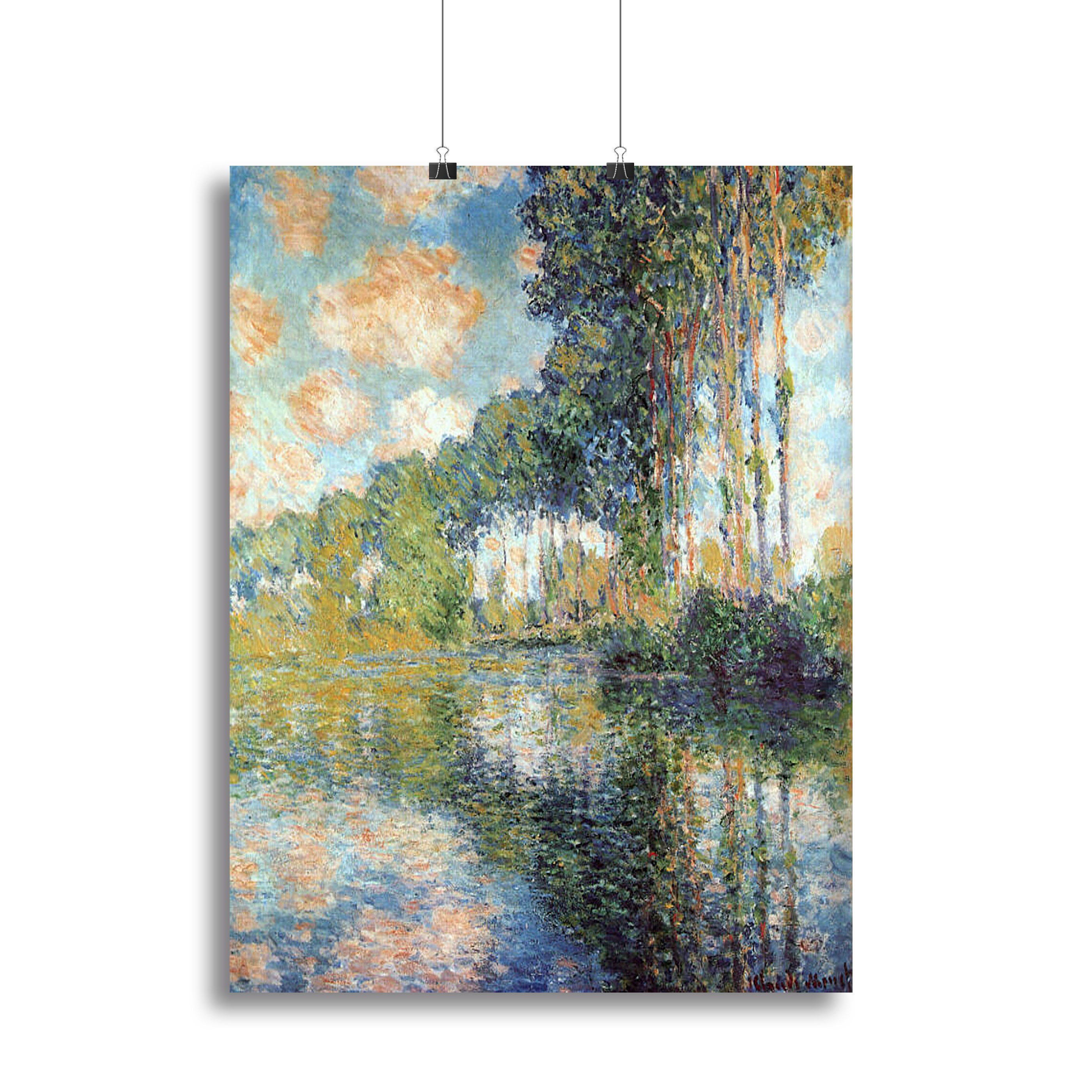 Poplars on the Epte by Monet Canvas Print or Poster - Canvas Art Rocks - 2
