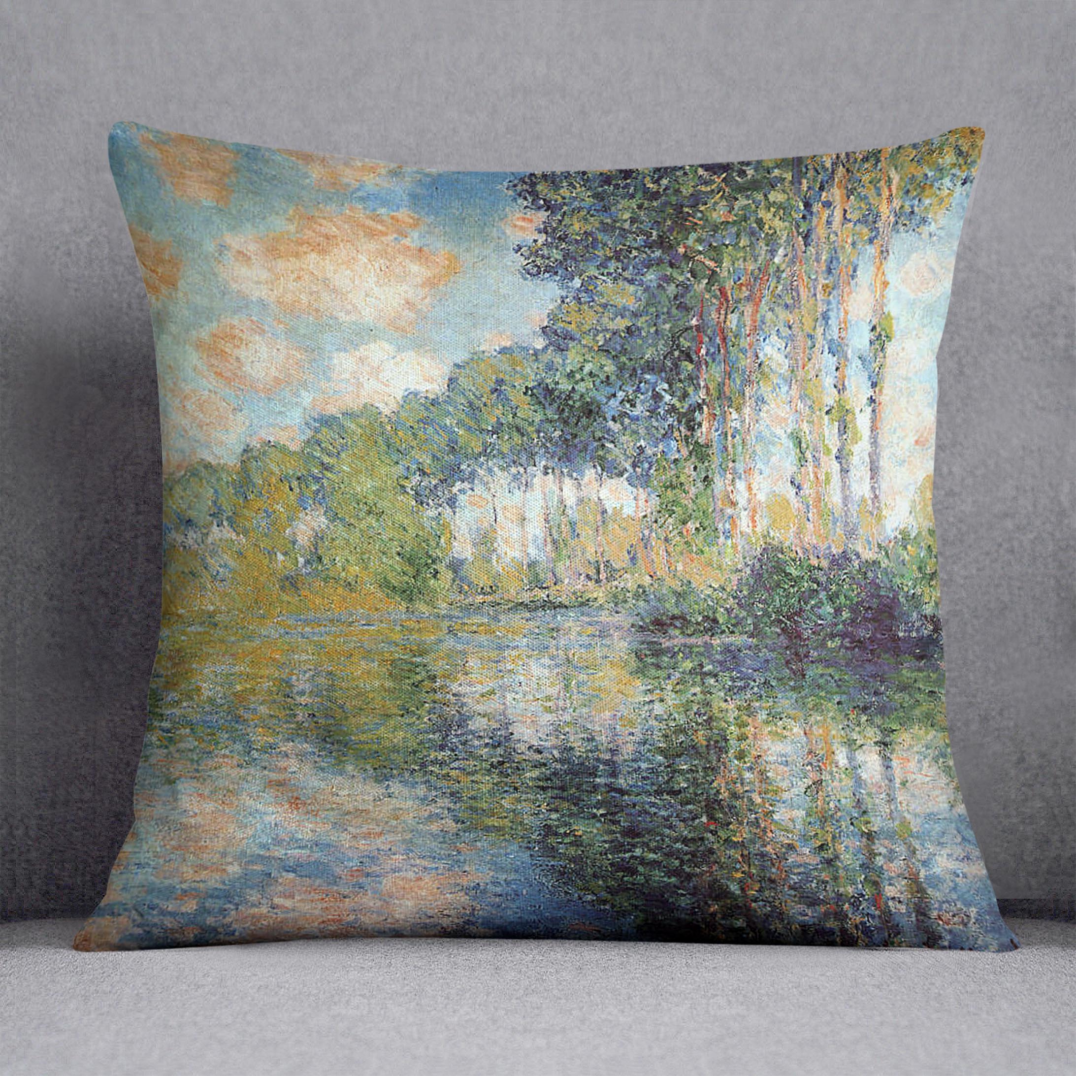 Poplars on the Epte by Monet Cushion