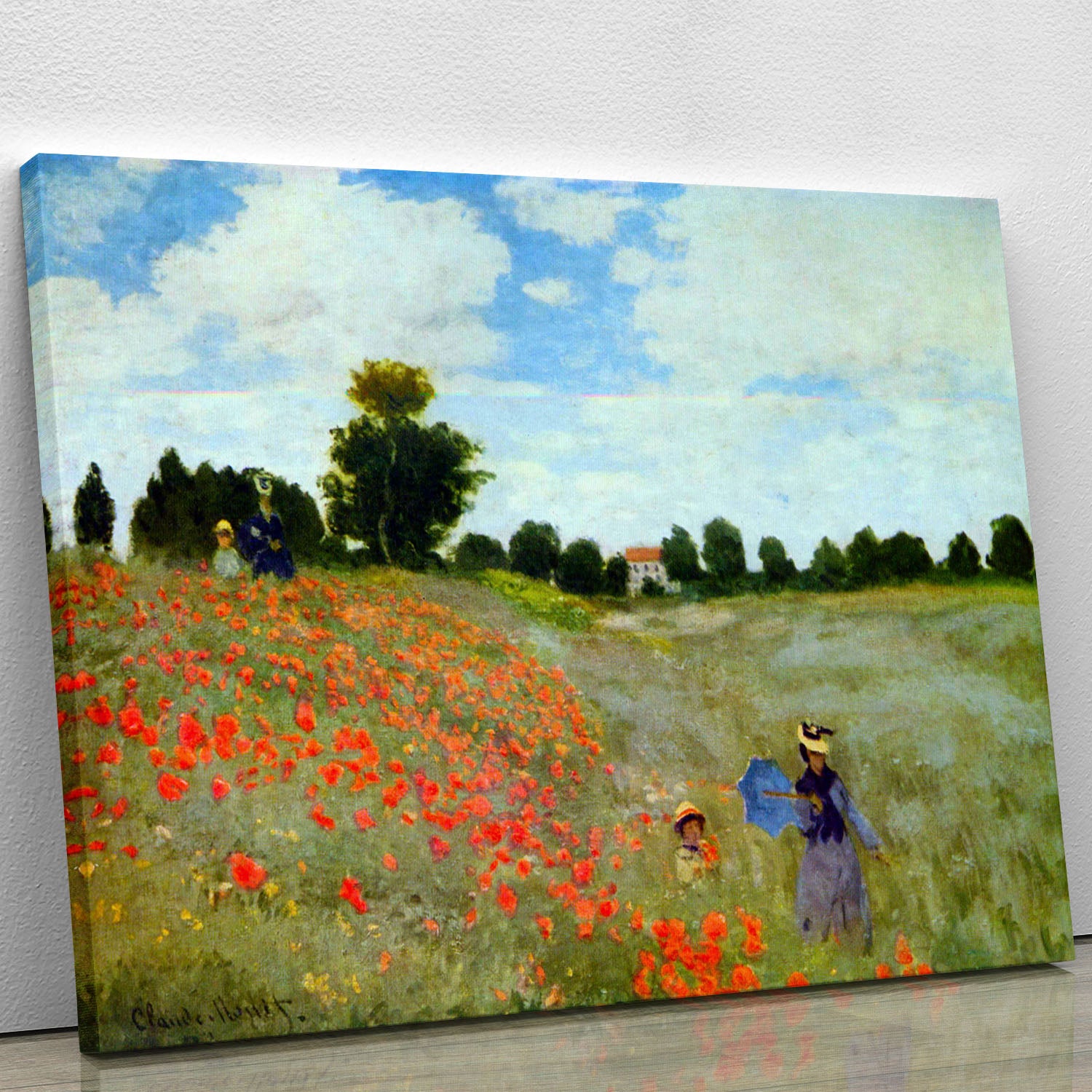 Poppies by Monet Canvas Print or Poster - Canvas Art Rocks - 1