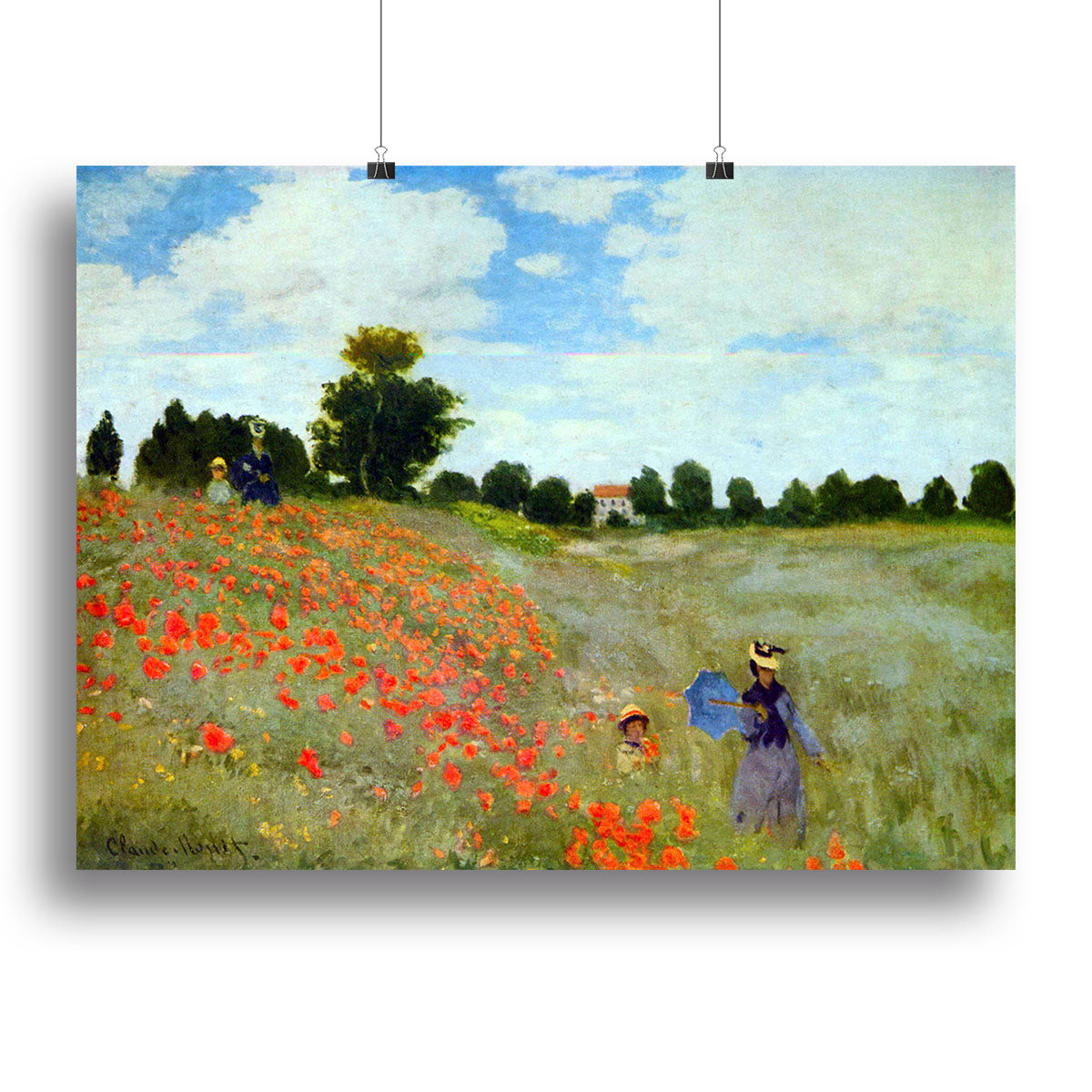 Poppies by Monet Canvas Print or Poster - Canvas Art Rocks - 2