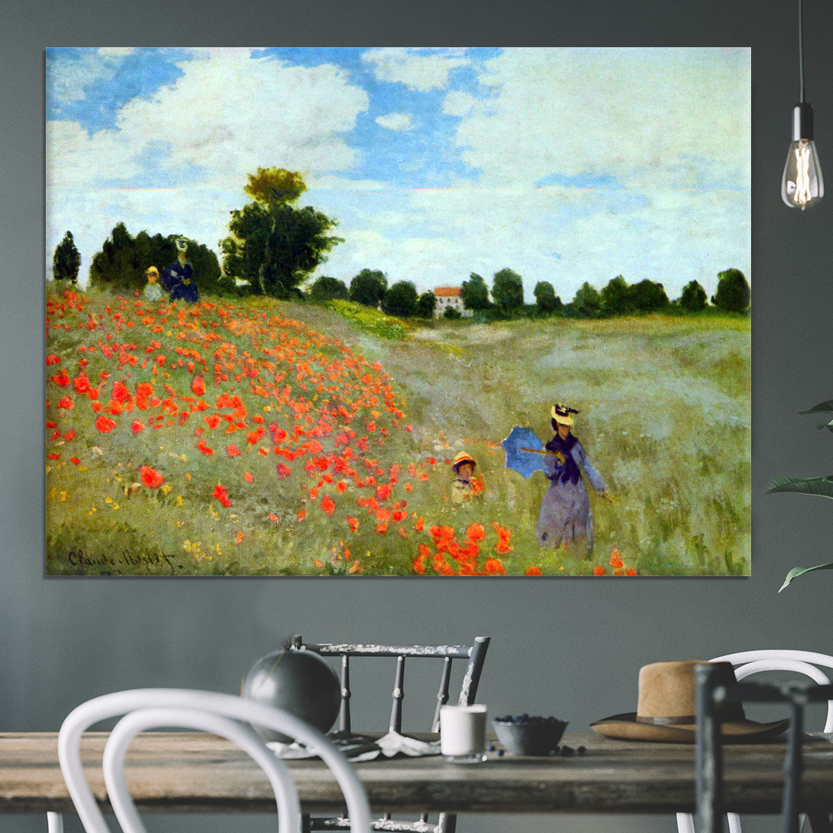 Poppies by Monet Canvas Print or Poster - Canvas Art Rocks - 3