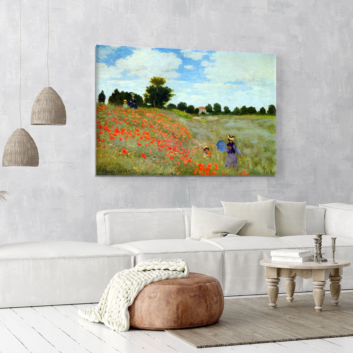 Poppies by Monet Canvas Print or Poster - Canvas Art Rocks - 6