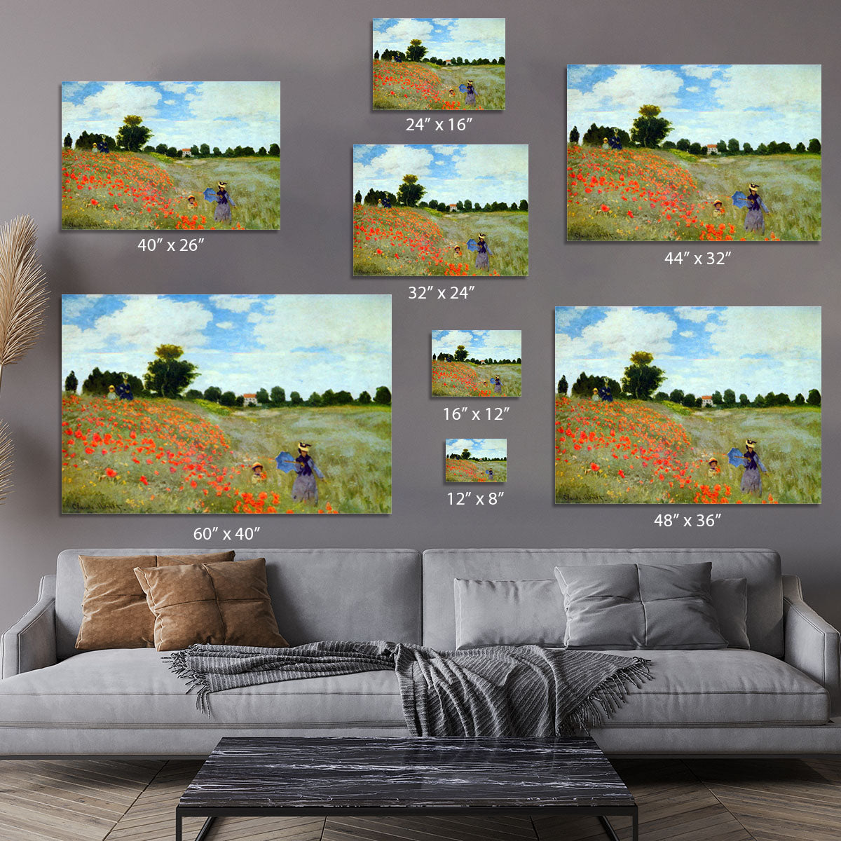 Poppies by Monet Canvas Print or Poster - Canvas Art Rocks - 7