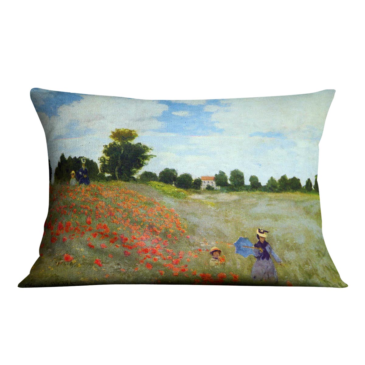 Poppies by Monet Cushion