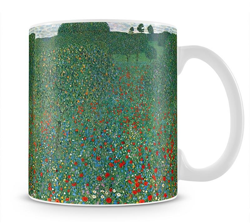 Poppy Field by Klimt Mug - Canvas Art Rocks - 1