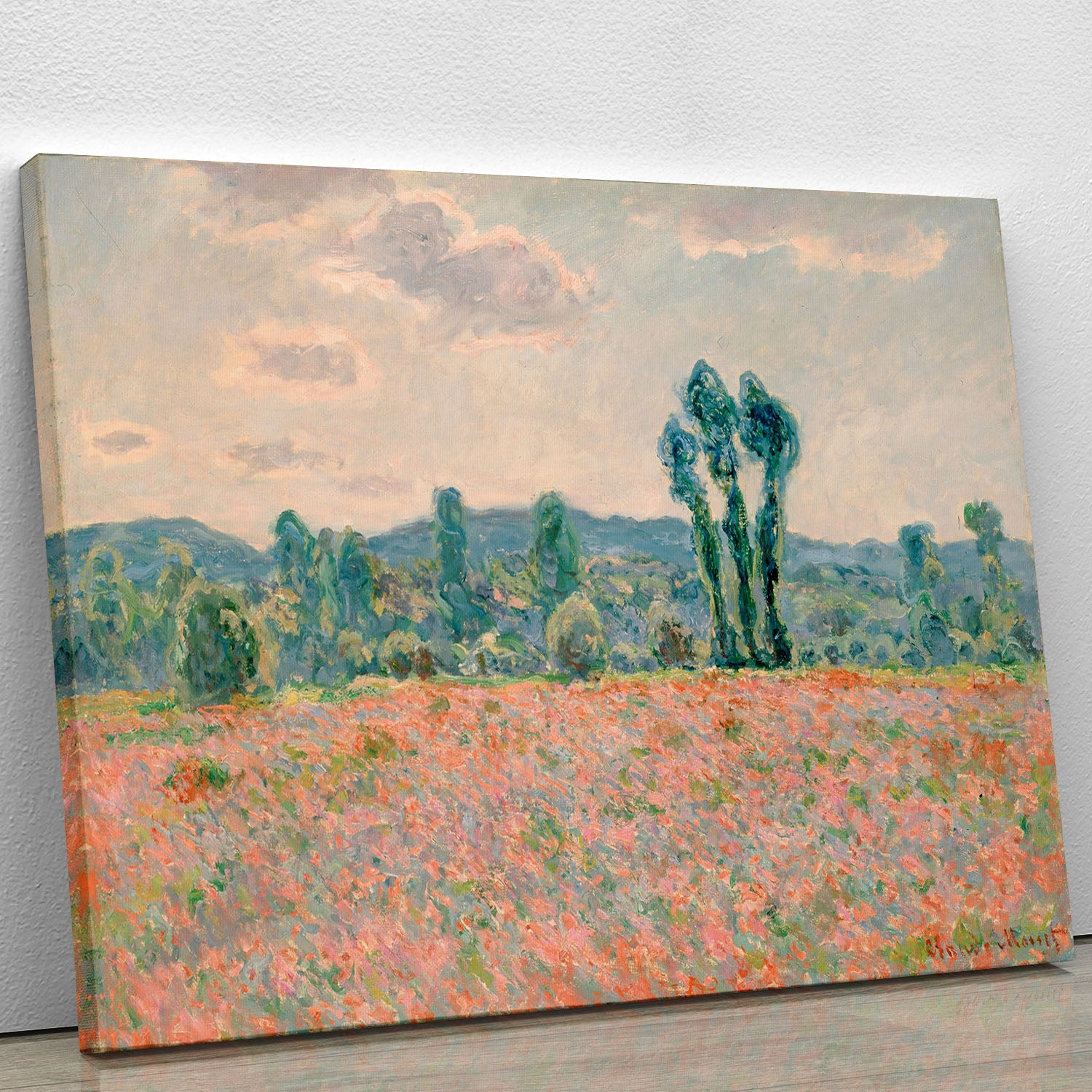 Poppy Field by Monet Canvas Print or Poster - Canvas Art Rocks - 1