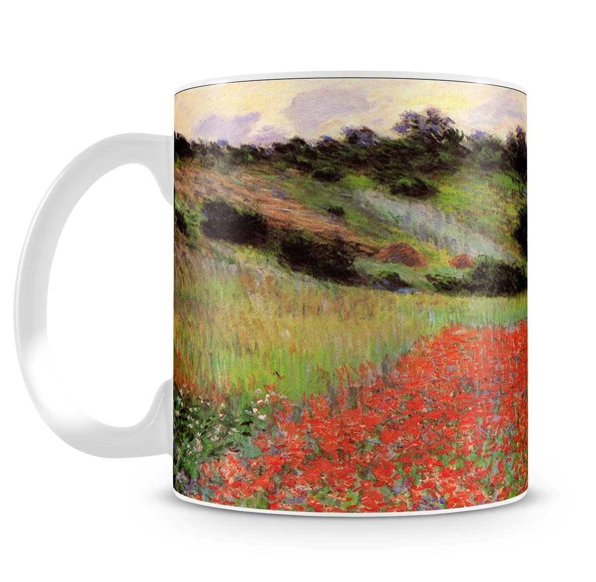 Poppy Field of Flowers in Giverny by Monet Mug - Canvas Art Rocks - 4