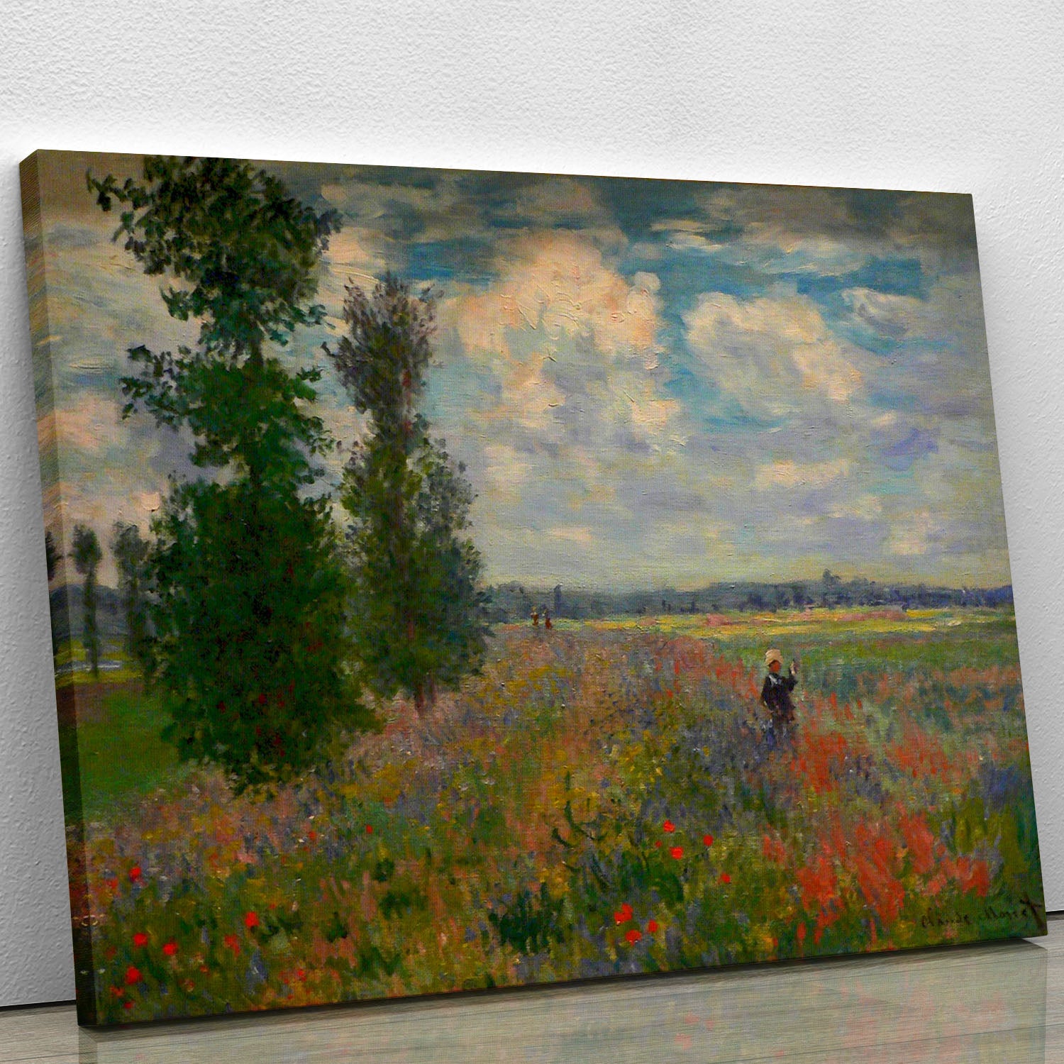 Poppy field Argenteuil by Monet Canvas Print or Poster - Canvas Art Rocks - 1