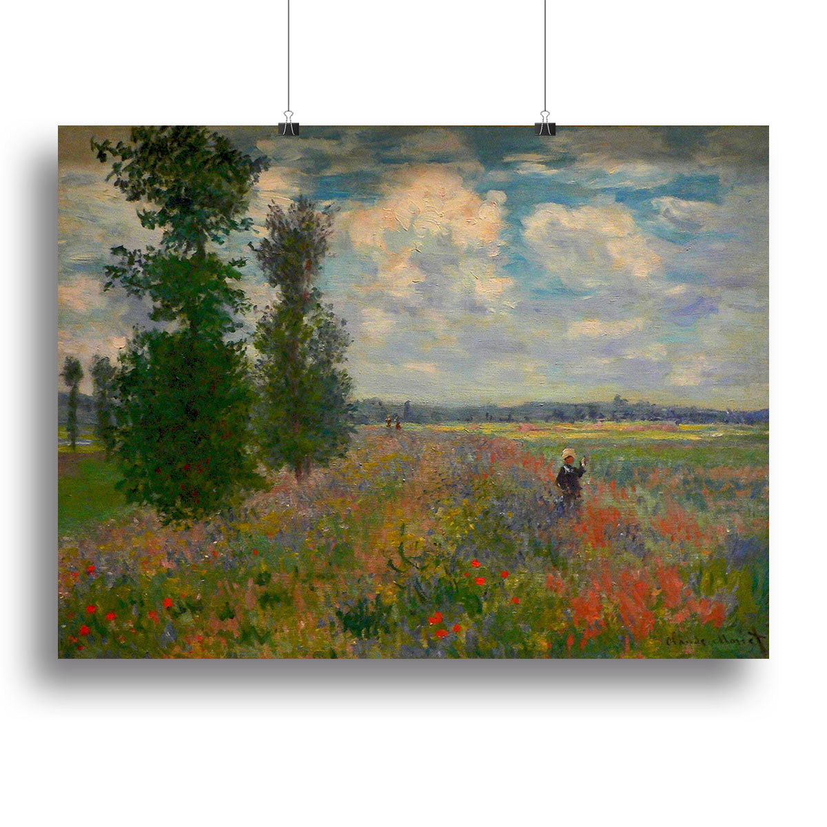 Poppy field Argenteuil by Monet Canvas Print or Poster - Canvas Art Rocks - 2