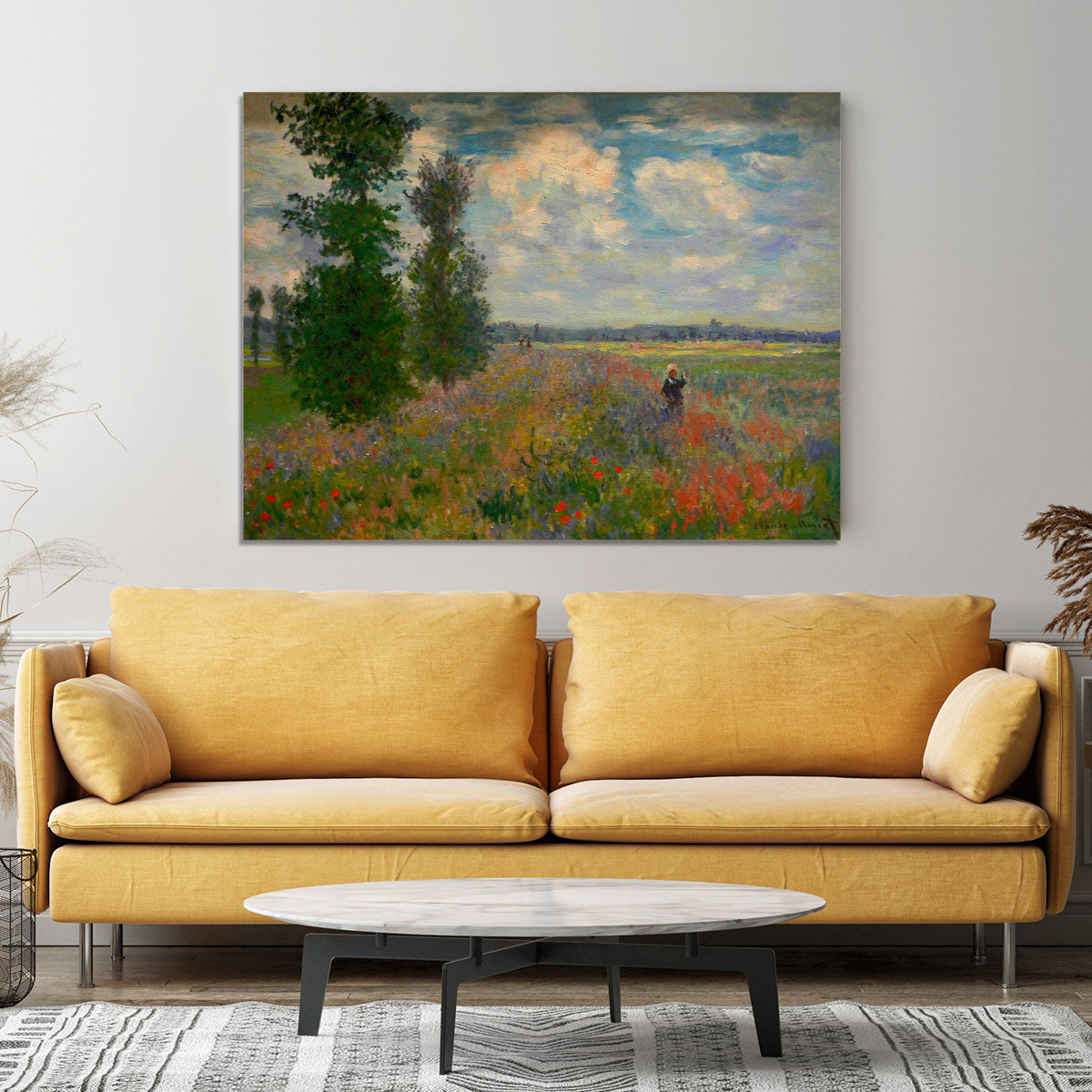 Poppy field Argenteuil by Monet Canvas Print or Poster - Canvas Art Rocks - 4
