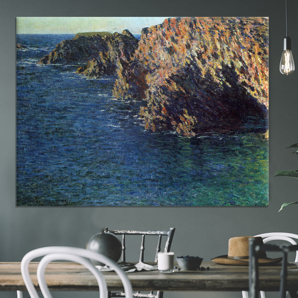 Port Domois by Monet Canvas Print or Poster - Canvas Art Rocks - 3