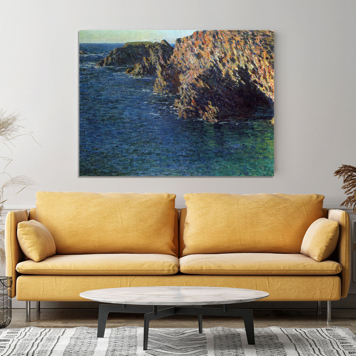 Port Domois by Monet Canvas Print or Poster - Canvas Art Rocks - 4