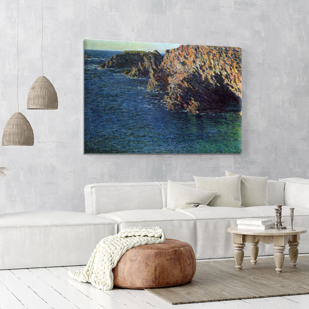 Port Domois by Monet Canvas Print or Poster - Canvas Art Rocks - 6