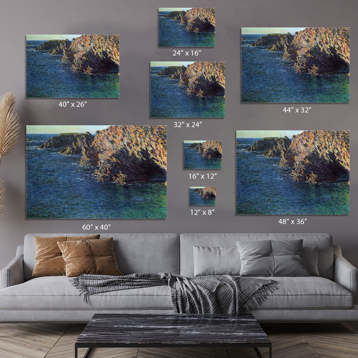 Port Domois by Monet Canvas Print or Poster - Canvas Art Rocks - 7