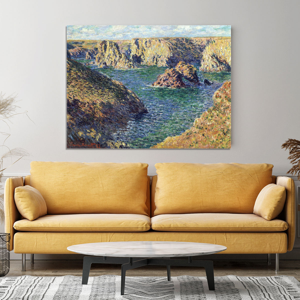 Port Donnant by Monet Canvas Print or Poster - Canvas Art Rocks - 4