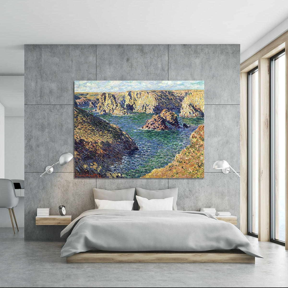 Port Donnant by Monet Canvas Print or Poster - Canvas Art Rocks - 5